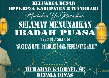 Keluarga Besar DPPKBP3A Kabupaten Batanghari Mengucapkan Marhaban Ya Ramadhan