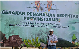 DPRD Muaro Jambi Dukung Penanaman Pohon Serentak di Desa Pematang Jering