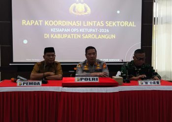 ‎Polres Sarolangun Gelar Rakor Lintas Sektoral Kesiapan Ops Ketupat 2026  ‎