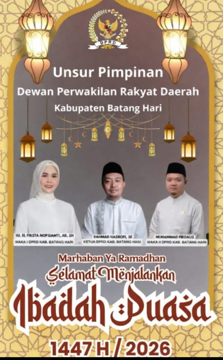 Pimpinan DPRD Batang Hari Sampaikan Salam Ramadan 1447 H