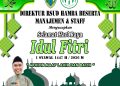 Direktur Beserta Manajemen dan Staff RSUD Hamba: Selamat Hari Raya Idul Fitri 1447 H, Mohon Maaf Lahir & Batin
