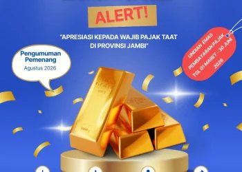 Apresiasi Kepatuhan Masyarakat, Pembina Samsat Provinsi Jambi Luncurkan Program Undian “Kilau Emas Samsat Jambi 2026”