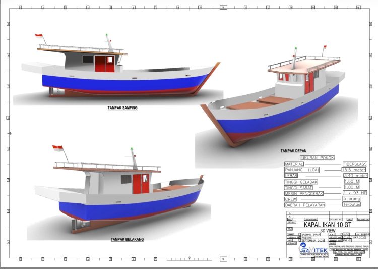 Klarifikasi Dinas Perikanan Tanjabtim: Kapal Bantuan 10 GT Sesuai Rencana, Heboh GT 16 Disebabkan Ruang Tertutup Tambahan