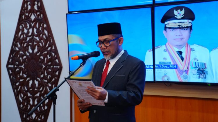 Sekda Sudirman Lantik Pejabat Administrator, Pengawas, dan Fungsional di Lingkup Pemprov Jambi