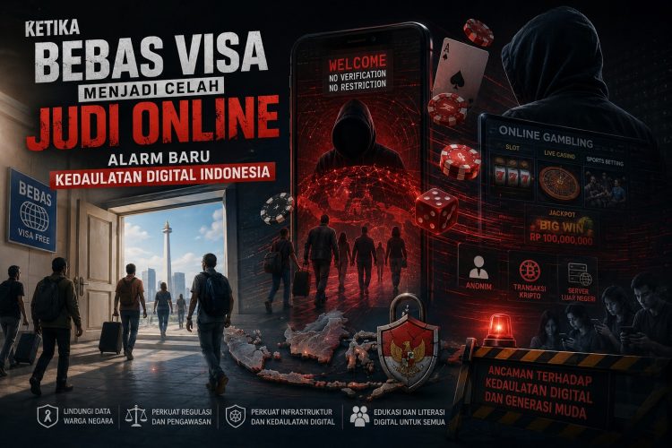 Ketika Bebas Visa Menjadi Celah Judi Online: Alarm Baru Kedaulatan Digital Indonesia
