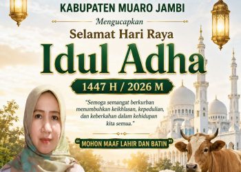 UPTD Puskesmas Muara Kumpeh Mengucapkan Selamat Hari Raya Idul Adha 1447 H / 2026 M