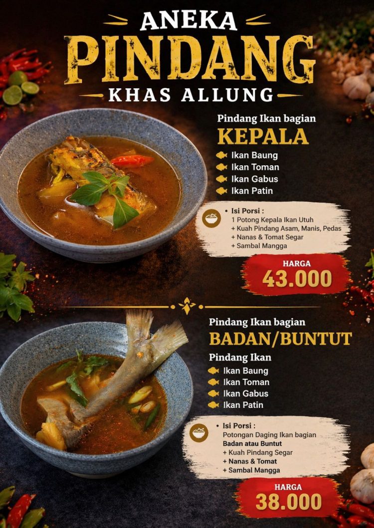 Pindang dan Sambalnya Bikin Nagih, Dapur Allung Kini Buka Senin-Minggu