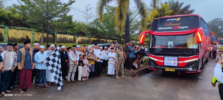 Calon Jamaah Haji Merangin 2026 Kloter 23 dilepas Bupati H M Syukur 