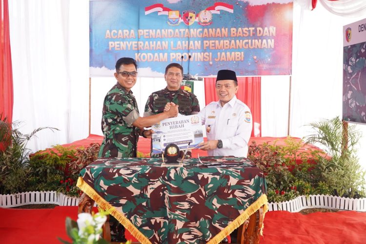 Pemprov Jambi Hibahkan 13 Hektare Lahan untuk Pembangunan KODAM, Al Haris: Jambi Sudah Sangat Layak