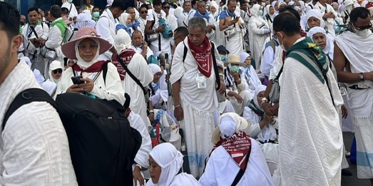 Jamaah Haji Kabupaten Merangin  Berangkat ke Padang Arafah Melaksanakan Wukuf