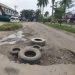 Jalan Rusak Berlubang di Jalur Tiga Kota Bangko Kabupaten Merangin dikeluhkan Pengendara
