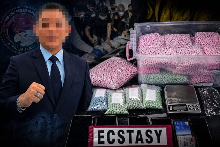 Oknum Pejabat Ditjenpas Jambi Inisial RB Diduga Main Ekstasi, Polisi Sita 536 Butir Barang Bukti