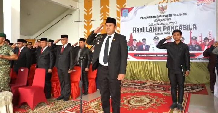 Upacara Hari Lahir Pancasila, Bupati M. Syukur Ingatkan Disiplin ASN, Semangat Gotong Royong dan Kebersamaan