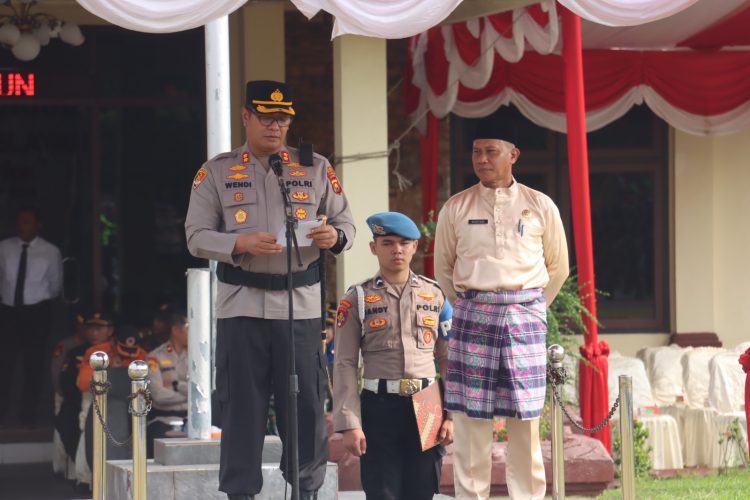 ‎HUT Bhayangkara ke-80 Tahun 2026, Polres Sarolangun Wujudkan Kepedulian kepada Personel Sakit dan Warakauri
