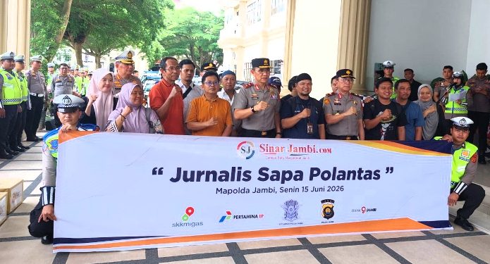 Sinarjambi.com Gagas “Jurnalis Sapa Polantas”, Tebar Kepedulian Sambut HUT ke-80 Bhayangkara