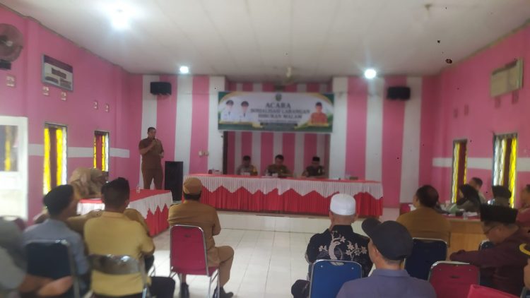 ‎Sosialisasi Larangan Hiburan Malam di Kecamatan Singkut