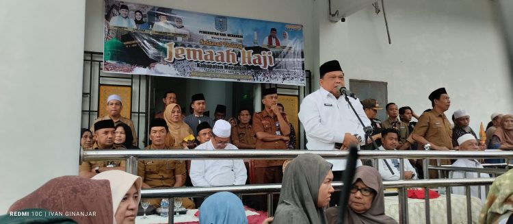 Pemkab Merangin Sambut Suka Cita Kepulangan Jamaah Haji Kloter 19