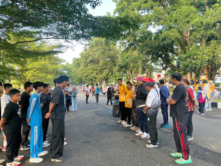 Wakili Jambi ke Minangkabau Cup, Bupati M. Syukur Lepas Kontingen Basket Merangin
