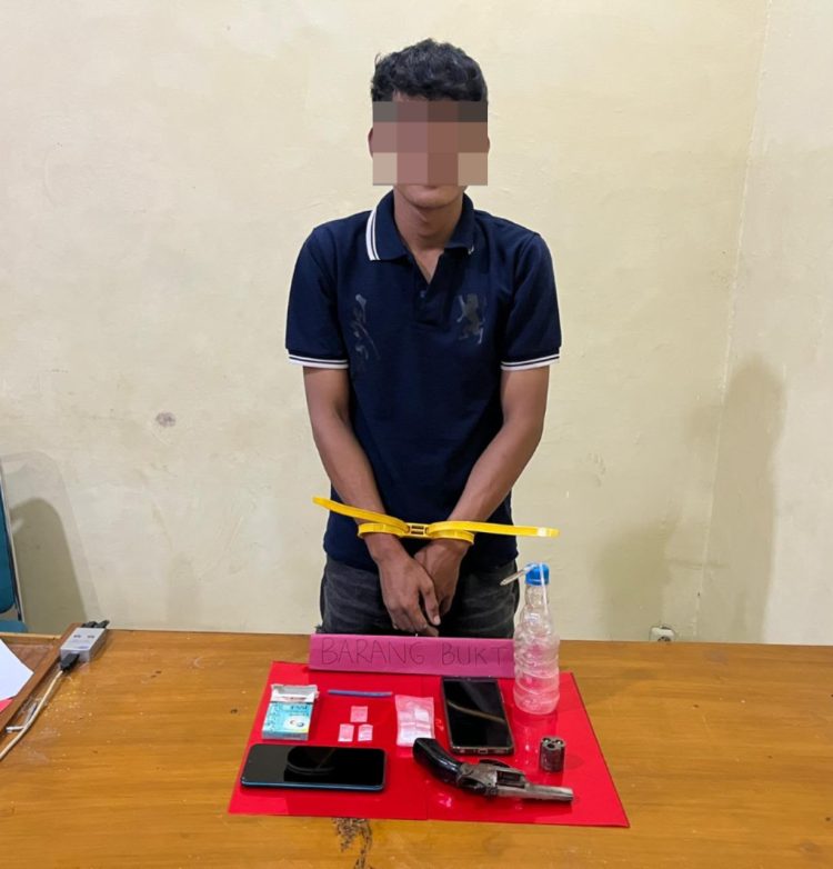 ‎Satresnarkoba Polres Sarolangun Ungkap Kasus Sabu, Amankan Pelaku dan Senpi Rakitan