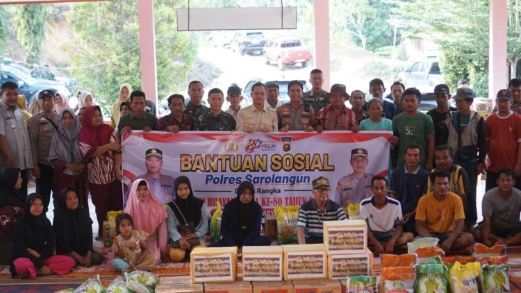 Polres Sarolangun Salurkan 130 Paket Sembako untuk Korban Banjir, Wujud Nyata “Polri untuk Masyarakat” di Hari Bhayangkara ke-80 