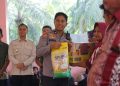 ‎Wujud “Polri untuk Masyarakat”, Polres Sarolangun Salurkan 130 Paket Sembako ke Korban Banjir