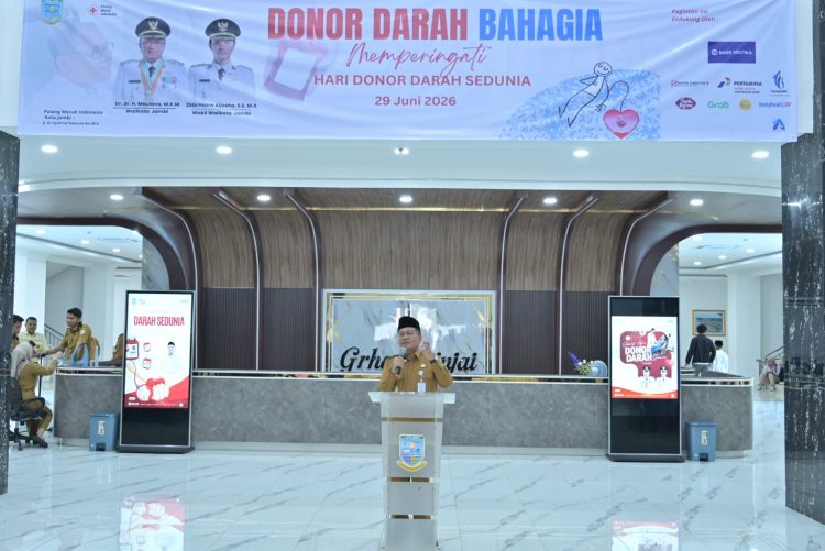 Wali Kota Maulana Apresiasi PMI Kota Jambi Mencukupi Kebutuhan Darah