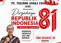 Keluarga Besar PT. VAT Mengucapkan Dirgahayu ke-81 Republik Indonesia