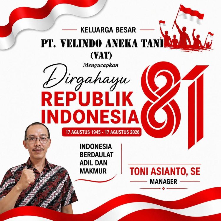 Keluarga Besar PT. VAT Mengucapkan Dirgahayu ke-81 Republik Indonesia