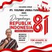 Keluarga Besar PT. VAT Mengucapkan Dirgahayu ke-81 Republik Indonesia