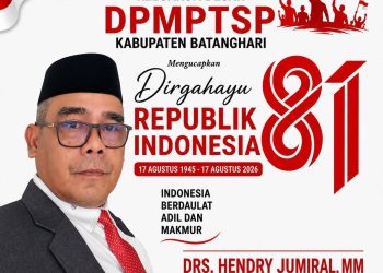 DPMPTSP Kabupaten Batanghari Mengucapkan Dirgahayu ke-81 Republik Indonesia