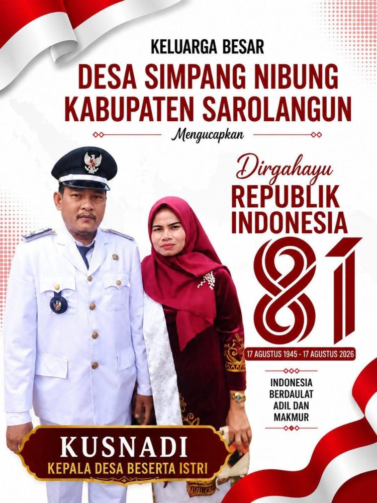 Desa Simpang Nibung Mengucapkan Dirgahayu ke-81 Republik Indonesia