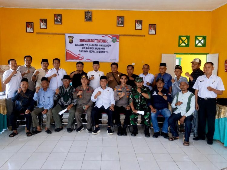 Jaga Ketertiban Wilayah: Polsek Bathin VIII Tegaskan Larangan Karhutla, PETI, dan Hiburan Malam