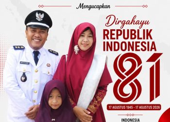 Kelurahan Sungai Benteng Mengucapkan Dirgahayu ke-81 Republik Indonesia