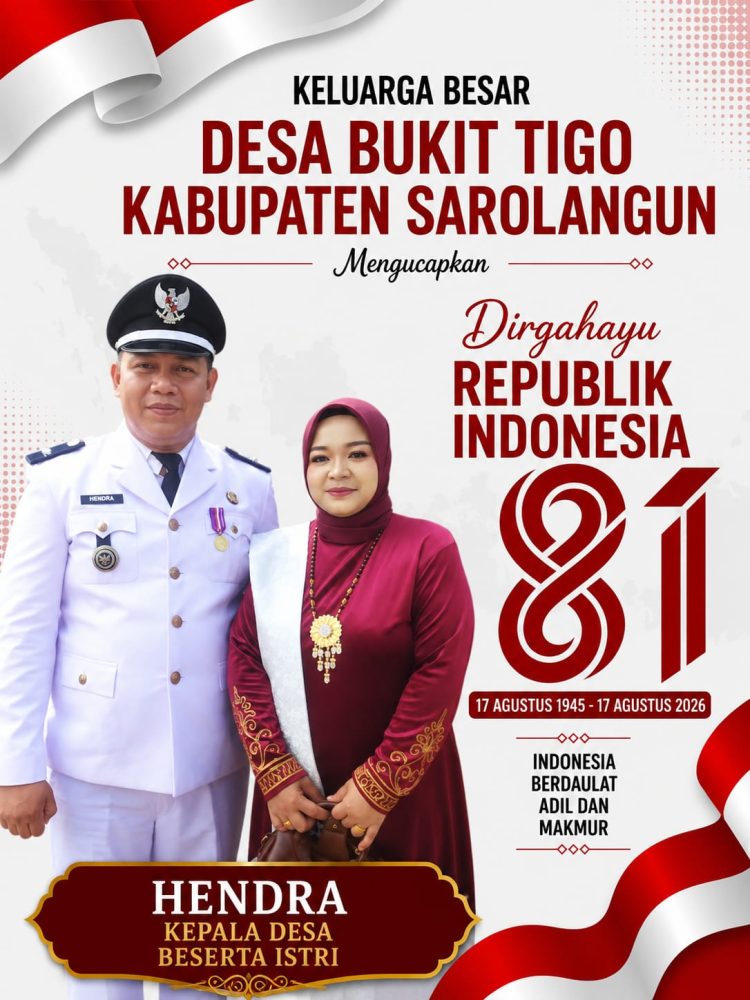 Desa Bukit Tigo Mengucapkan Dirgahayu ke-81 Republik Indonesia