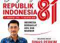 Dinas Perkim Kabupaten Batanghari Mengucapkan Dirgahayu ke-81 Republik Indonesia