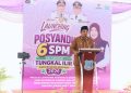 Anwar Sadat Dampingi Ketua Tim Pembina Posyandu Launching Posyandu 6 SPM di Kecamatan Tungkal Ilir