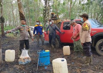 Polsek Pauh–PT ALN Gerak Cepat Padamkan Karhutla di Sipintun, 25 Kali Water Bombing Dikerahkan