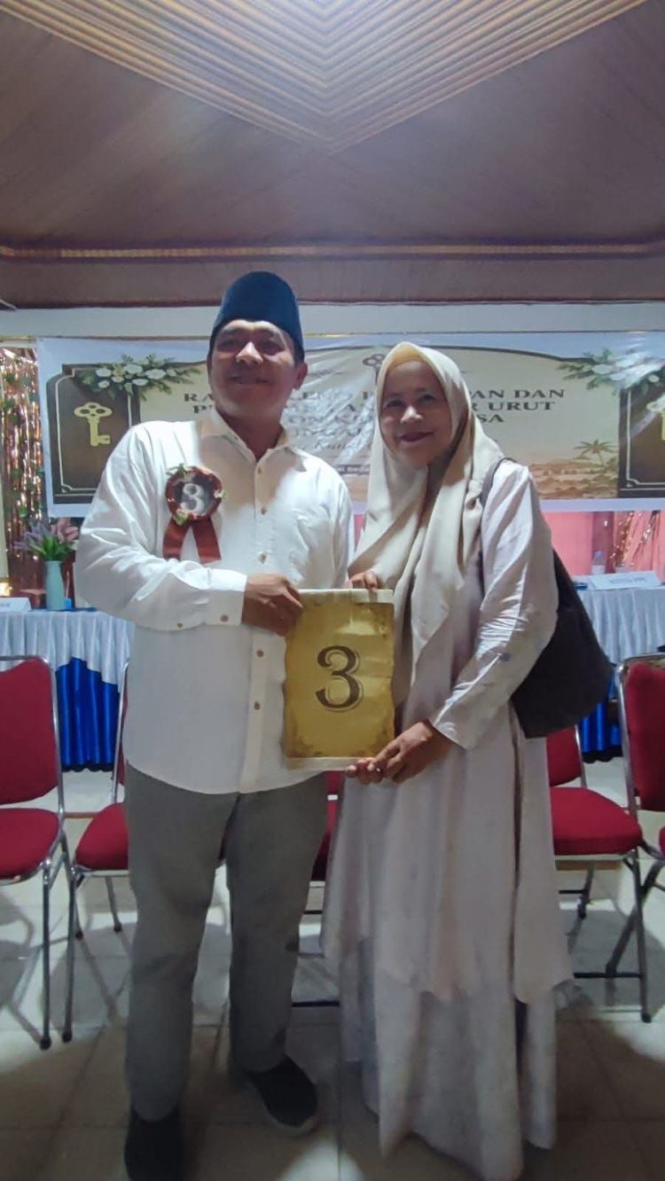 Agus Kuswanto Raih Nomor Urut 3 di Pilkades Sungai Gedang