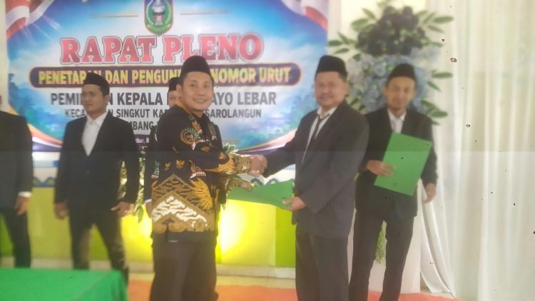 Sutiman S.IP Raih Nomor Urut 2, Siap Pimpin Desa Payolebar 2027–2035