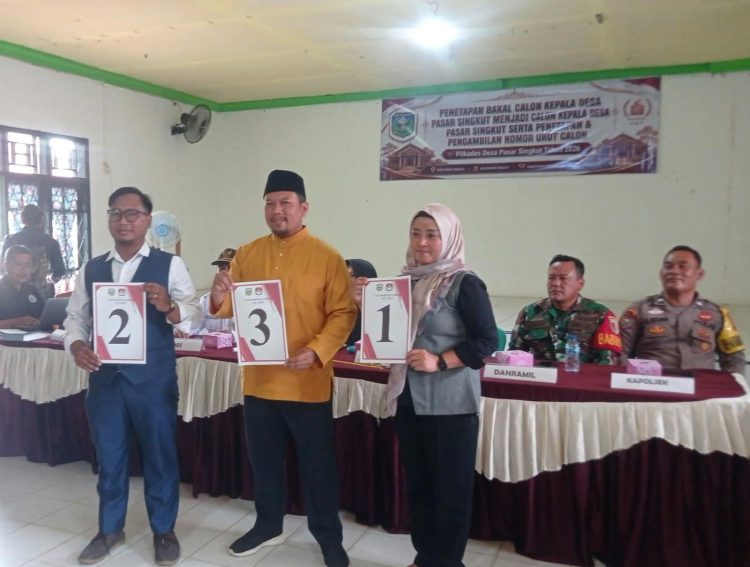 Hadi Sugianto Dapat Nomor Urut 3, Siap Bertarung di Pilkades Desa Pasar 2027–2034