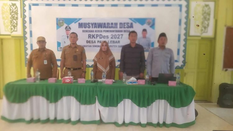 Musdes RKPDes 2027 Desa Payolebar Digelar,Fokus Serap Usulan Warga 